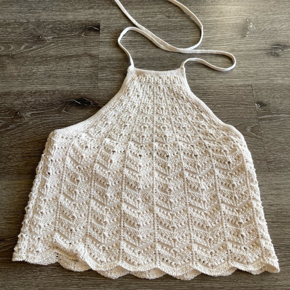 Olive & Oak Cream Knit Top - Picture 1 of 4